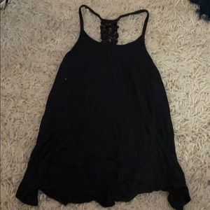 Black halter tank top
